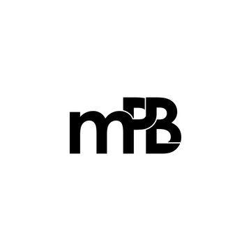 mpb lettering initial monogram logo design