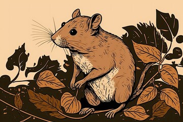 a rat of the brown variety. Generative AI