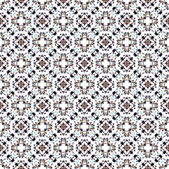 Floral seamless pixel stitch pattern. geometric ethnic oriental pattern traditional background,abstract,vector, illustration, design for texture,fabric,clothing,wrapping,decoration,carpet.
