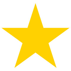 Geometric  Star Shape  on a Transparent Background