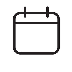 calendar vector icon, empty, blank