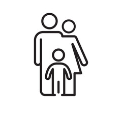 Fototapeta premium family icon vector