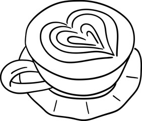 doodle cup of coffee