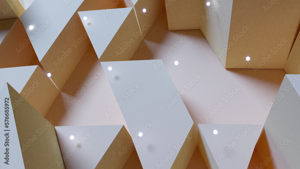 Poster triangle pattern on digital background,triangle molecular structure model, science and technology co