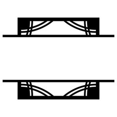 art square monogram frame
