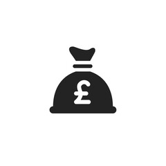 Money Bag Pound - Pictogram (icon) 