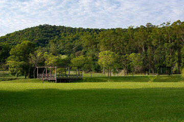beautiful landscape on the Brazilian fazenda, Rio Grande do Sul