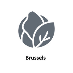 Brussels Vector   Solid Icons. Simple stock illustration stock