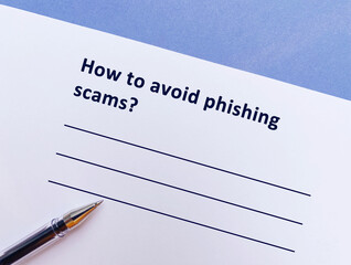 Questionnaire about scams