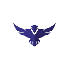 Flying owl logo line icon with key and arrow symbol of wisdom, truth and knowledge brand identity. Premium quality vector illustration.
