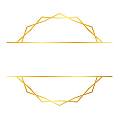gold geometric star monogram

