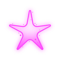 neon fade star shape
