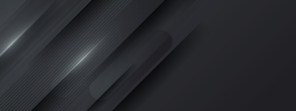 Abstract black background bannner