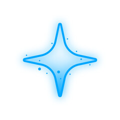 Obraz premium neon fade star shape 