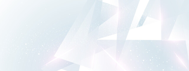 Abstract white banner background