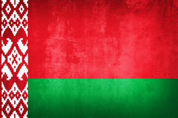 Grunge illustration of Belarus flag