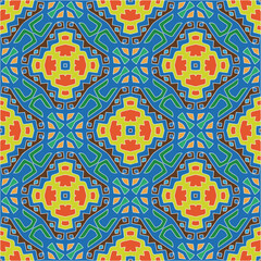 Seamless vector background with repeat pattern.Abstract ethnic rug ornamental seamless pattern.Perfect for fashion, textile design, cute themed fabric, on wall paper, wrapping paper and home decor.