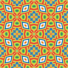 Seamless vector background with repeat pattern.Abstract ethnic rug ornamental seamless pattern.Perfect for fashion, textile design, cute themed fabric, on wall paper, wrapping paper and home decor.