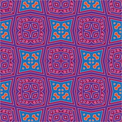 Seamless vector background with repeat pattern.Abstract ethnic rug ornamental seamless pattern.Perfect for fashion, textile design, cute themed fabric, on wall paper, wrapping paper and home decor.