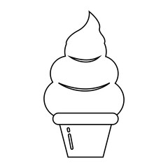 ice cream icon illustration vector