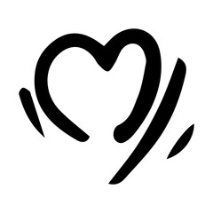 doodle heart element
