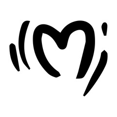 doodle heart element
