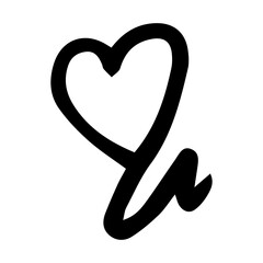 Fototapeta premium doodle heart 