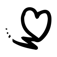 Obraz premium doodle heart 