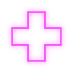 Obraz premium neon light geometric shape 