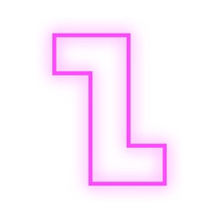 neon light geometric shape
