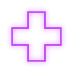 Obraz premium neon light geometric shape 