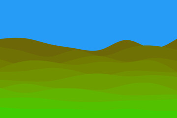 Gradient backgrounds as interpretive landscape