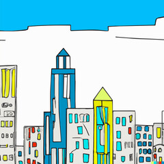 high-rise buildings in a big city