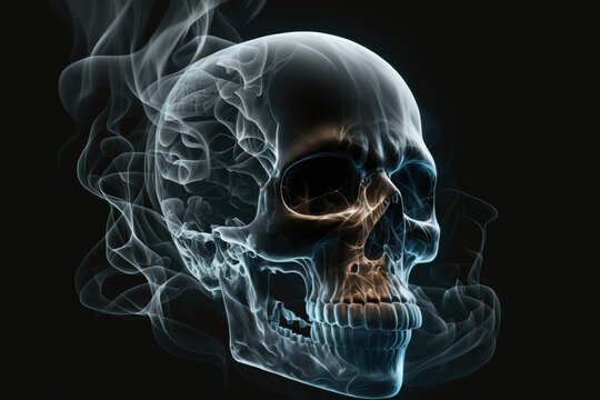 The human skull was constructed with smoke. Remember that death is inevitable. Generative AI