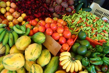 Food market in Pointe a Pitre, Guadeloupe