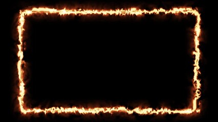 turbulent flame frame for text and intro