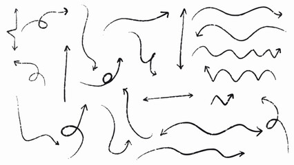 Black arrow stroke brush , banner, label, for your design, PNG.
