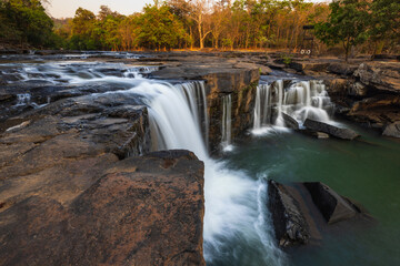 Tat Ton Waterfall, beautiful waterfall in Chaiyaphum   Province, ThaiLand.