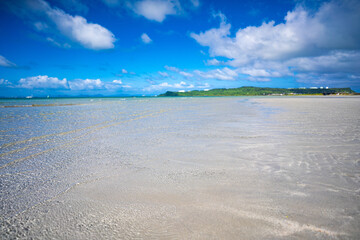 干潮時の海中道路