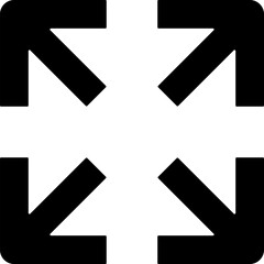 Arrows in different directions icon. Simple glyph, flat vector of arrows icons for UI and UX, website or mobile application on white background