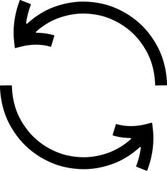 Two arrows around, update vector icon