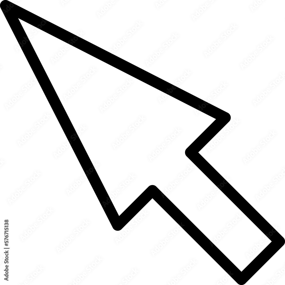 Poster arrow, cursor icon. simple thin line, outline vector of arrows icons for ui and ux, website or mobil
