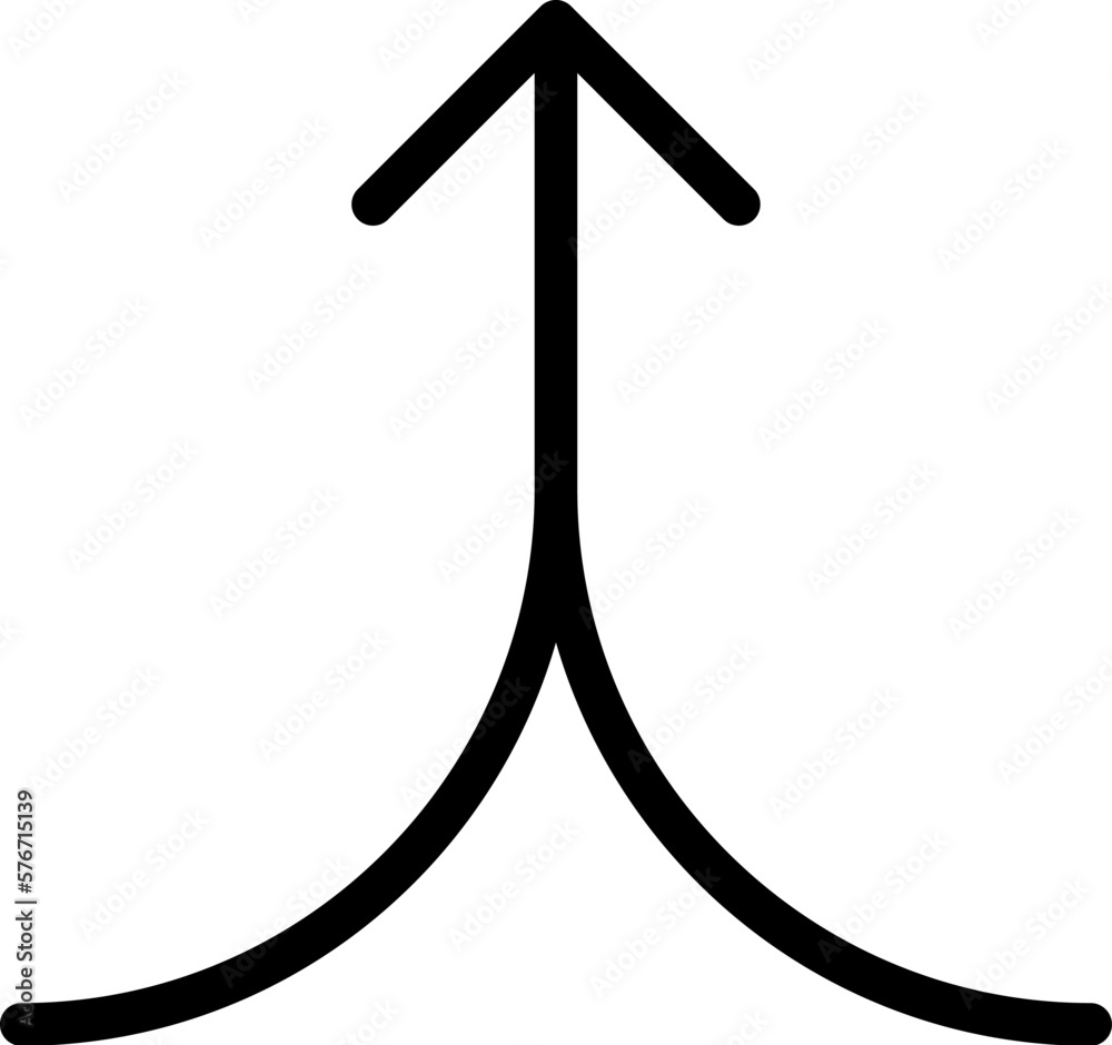 Poster arrow icon. simple thin line, outline vector of arrows icons for ui and ux, website or mobile applic