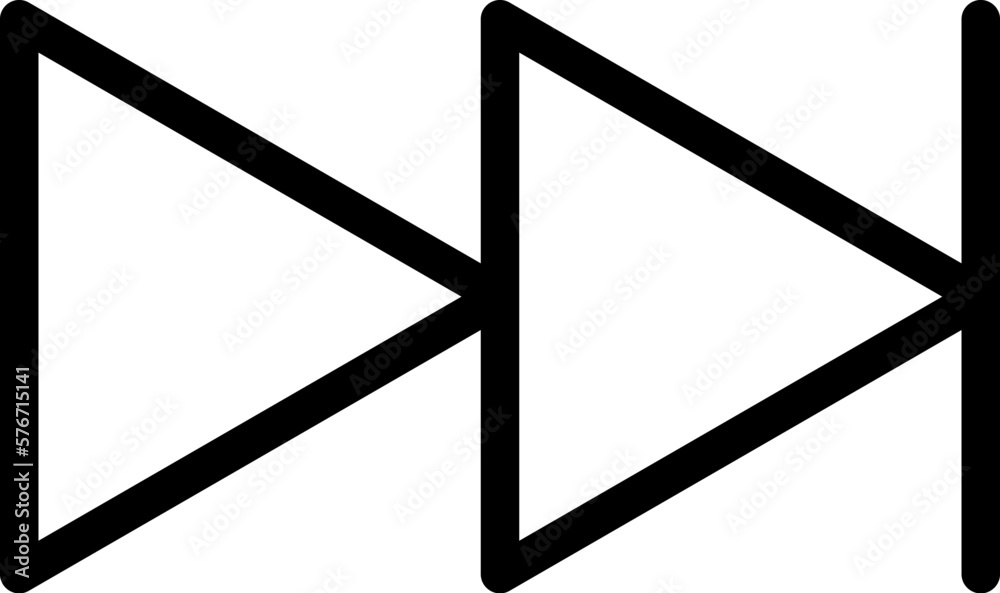 Poster arrow, next icon. simple thin line, outline vector of arrows icons for ui and ux, website or mobile 