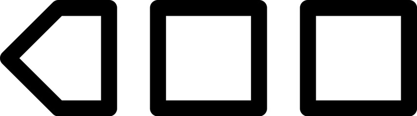 Obraz premium arrow icon. Simple thin line, outline vector of Arrows icons for UI and UX, website or mobile application on white background