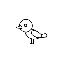Bird icon. Simple thin line, outline of autumn icons for ui and ux, website or mobile application on white background © PNG, Vector & Video