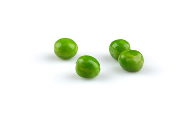 Pile of green wet pea