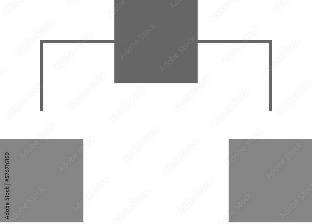 Poster decision tree icon. simple glyph vector of charts and diagrams set for ui and ux, website or mobile 