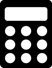 Small calculator icon vector isolated on white background for your web and mobile app design, Small calculator logo