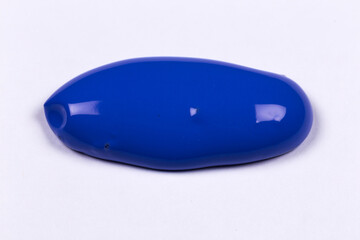 blue stroke of the paint brush